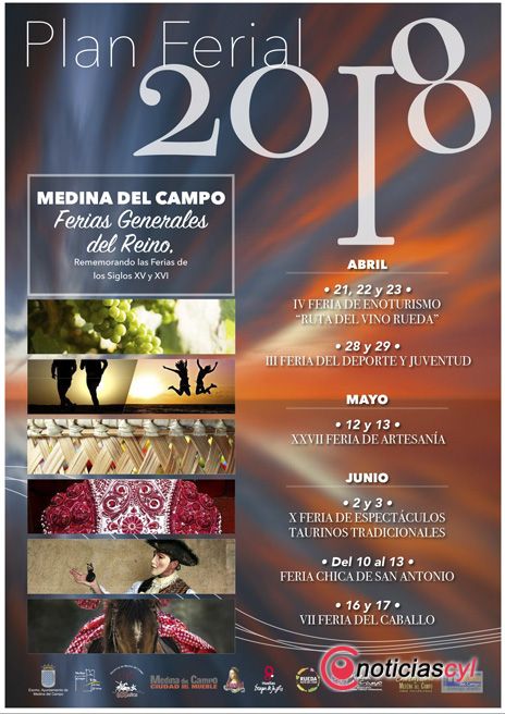 Cartel Medina de Campo Ferias Primavera 2018
